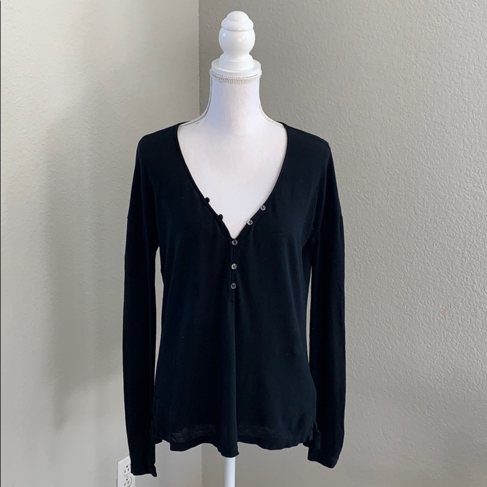James Perse Henley Long Sleeve Shirt